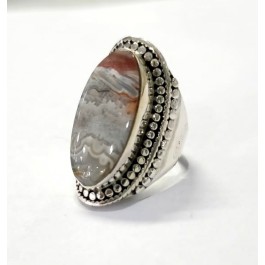 Sold 925 Sterling Silver Rings Crazy Lace Agate Rings Gemstone Rings Handmade Rings